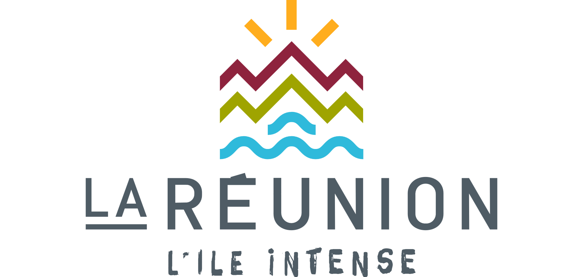 Brand island. Reunion logo.